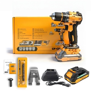 Kit de perceuse sans fil 21V de qualité industrielle, sans balais, à batterie lithium-ion, 13 mm, avec tournevis électrique à couple élevé, ensemble d'outils électriques - Product Image 1