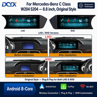 Reproductor de Radio Multimedia para Auto con Android Qualcomm de 8.8 Pulgadas para Mercedes Benz Clase C W204 S204, Carplay Inalámbrico, Auto LHD RHD