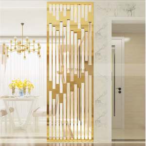 EX067 Customized Laser Cut Metal <b>Screen</b> Room Divider <b>Screen</b> Stainless Steel Partition <b>Wall</b> Partition <b>Screen</b> Panel Modern Design - Product Image 5