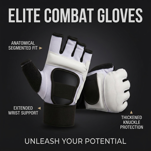 Guantes de Boxeo Profesionales AceWarm de Medio Dedo con Cierre de Gancho y Bucle para MMA, Kickboxing, Sanda, Entrenamiento con Saco de Boxeo y Uso en Exteriores - Product Image 4