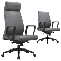 Mobilier de bureau Chaise de salle de conférence en cuir Personnel ergonomique de direction Chaise de bureau visiteur pour salle de réunion