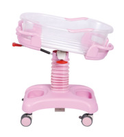 Mobilier d'hôpital soins médicaux pour nouveau-nés berceau réglable berceaux poussette chariot lit bébé chariot chariot pour bébés