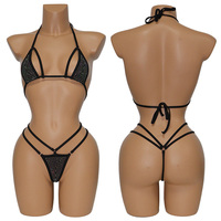 S637 Vente en Gros Luxe Diamant Tenue de Nuit Club Sexy Strass Cristal Orné Justaucorps de Danse Exotique Maillot de Bain