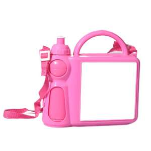 Fiambrera portátil con personalidad de sublimación térmica, fiambrera Bento para Picnic con botter de agua, fiambrera de plástico 2 en 1 para niños - Product Image 3