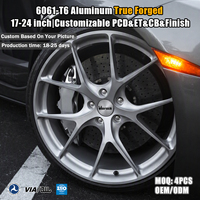 Velg Monoblock Viorock Custom Forged dari Aluminium 6061-T6 Ukuran 19-24 Inch 5x112 5x114.3 5x120 5x130 Cekung Multi-Spoke Rim OEM ODM