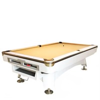 Table de billard de club et de maison en gros, 7/8/9 pieds, avec coussin en caoutchouc et plateau en ardoise, taille personnalisée, queue de billard incluse
