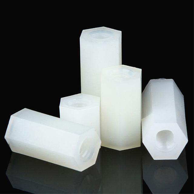 Plastic Nylon Hex Standoffs Assortment Kit Nylon Spacers with Threaded Holes Insulated Mounting Posts for PCB Electronics