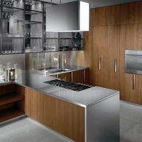 Conception de cuisines modernes sur mesure en acier inoxydable Full House |   Évier de cuisine durable, ignifuge et écologique