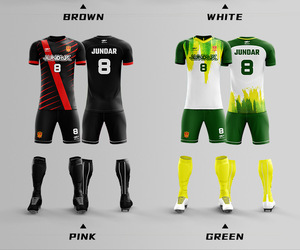 Kustom Jersey sepak bola pria Jersey tim sepak bola tersublimasi Set Maillot De Jersey sepak bola kustom - Product Image 5