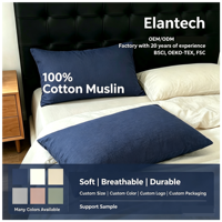 Ensemble de literie en mousseline super douce pour lit King Size, comprenant housse de couette et draps en mousseline, parure de lit en gaze de mousseline