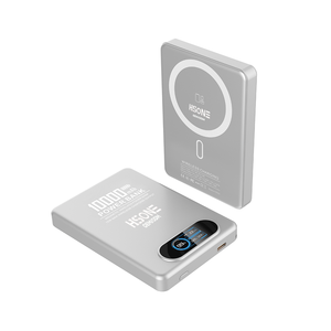 F15 10000mAh Semi-Solid Battery Magnetic Power Bank with 11.5mm Ultra Slim Body TFT Screen 15W 20W Fast Charging Aluminum Alloy - Product Image 3