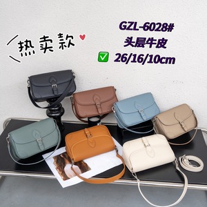 Sac à main pour femme en cuir véritable personnalisé en gros, design de luxe, sac à bandoulière grande capacité, sac bandoulière simple OEM/ODM - Product Image 2