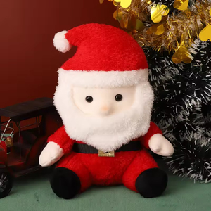 Lot de jouets en peluche de Noël mignons en gros – Père Noël, Bonhomme de neige, <span class=keywords><strong>Renne</strong></span> en pain d'épices doux et rembourrés avec coton PP pour cadeau d'enfant - Product Image 4