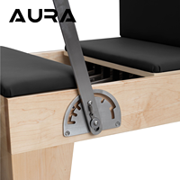 Reformer de Pilates en érable de qualité supérieure avec tapis de Pilates, bandes d'étirement, accessoires d'équipement de fitness pour la maison.