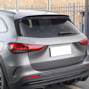 Mercedes-Benz GLA-Class H247 Rear Trunk Spoiler Wing Piano Black Carbon Fiber Texture ABS Material - Product Image 2