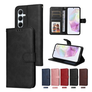 Étui pour carte et portefeuille, étui pour livre pour <span class=keywords><strong>Samsung</strong></span> A56, étui moderne à rabat, étui à rabat pour portefeuille - Noir - Product Image 1