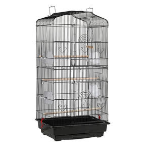 93cm Open Top Amovible Rolling Stand Perroquet Tourtereaux Pinsons Canaries Perruches Cockatiels Perruque Perruque Conures Cage - Product Image 1