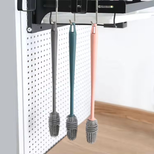 Hộ gia đình TPR PP đa chức năng linh hoạt lông thủy tinh sạch Bàn chải dài xử lý bé chai nước bàn chải - Product Image 6