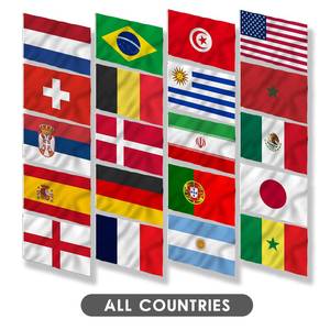 Bandera Nacional de Todos los Países del Mundo 3x5 pies (90x150 cm), Accesorios, Impresión Digital en Poliéster Ecológico Impermeable - Product Image 1