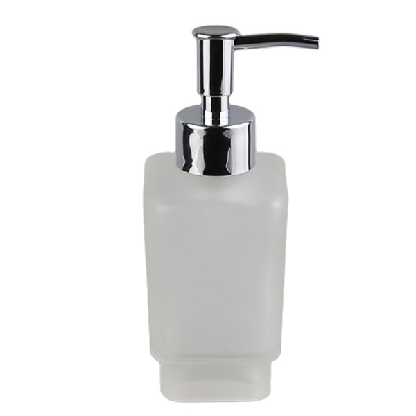luxury 250ml cosmetic frosted glass foaming liquid lotion bottle packaging for hotel