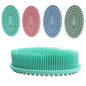 <span class=keywords><strong>Brosse</strong></span> de Douche en Silicone Doux à Double Face de Haute Qualité, Écologique, <span class=keywords><strong>pour</strong></span> le Corps, le Bain, l'Exfoliation et le Massage - Product Image 4