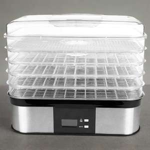 Secador <span class=keywords><strong>de</strong></span> <span class=keywords><strong>alimentos</strong></span> eléctrico <span class=keywords><strong>de</strong></span> 5 bandejas con carcasa <span class=keywords><strong>de</strong></span> plástico con control <span class=keywords><strong>de</strong></span> temperatura para secar verduras, carne, frutas, uso doméstico - Product Image 4