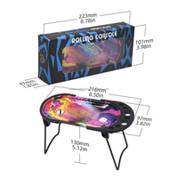 Échantillon gratuit de plateau à rouler personnalisé avec support pliable