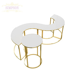 Wedding Props Dessert <strong>Table</strong> Tin Cylinder Cake <strong>Table</strong> Wedding <strong>Birthday</strong> Party Welcome Store Product Display <strong>Table</strong> - Product Image 5