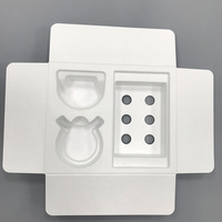 Emballage personnalisé écologique en pulpe de bagasse de canne à sucre moulée, insert en pulpe et boîte à couvercle supérieur et inférieur pour kit de blanchiment dentaire