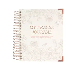 2024 Individuelles Design Hardcover christliches Selbstliebe Gebet Wellness-Journal Dankbarkeit Andachtsplaner Beförderung Adressebuch JXB