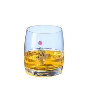 Bohemia Crystal Engraved Glass 401-500ml Dolphin Design Cocktail Party Use - Product Image 2