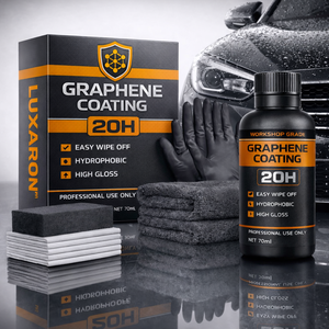 GRAPHONEX Luxaron Graphene Ceramic 20H น้ำยาเคลือบสีรถยนต์ เงาสูง กันน้ำ (70 มล.) ความหนา 60 ไมครอน ทนทานต่อค่า pH 2-12 - Product Image 5