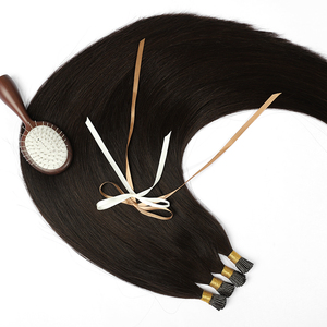 Extensions de cheveux I-Tip en kératine brute 100% Remy, naturelles, double tirage, européennes, vente en gros - Product Image 5
