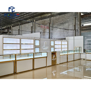 Изготовленный на заказ ювелирный витрина производитель, современное ожерелье и ювелирный магазин, светодиодный светильник, многослойный дисплей, настенная витрина - Product Image 6