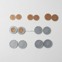Pièces de monnaie en plastique personnalisées de haute qualité pour cadeaux souvenirs, jouets publicitaires, pièces plaquées or