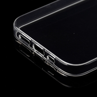Coque de téléphone souple antichoc en TPU transparente de couleur unie pour 18/17/16/15 Pro Max/S25/S24, fabriquée en Chine