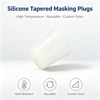 Bouchons coniques en silicone, direct usine, pour masquage haute température pour peinture en poudre, revêtement électrolytique et trous filetés