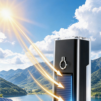 Lampe de poche d'urgence pour l'extérieur, batterie intégrée, lampe de camping portable, mini lampe d'éclairage personnelle pour la randonnée, batterie externe LED