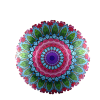 Décoration de jardin Jichen, acier inoxydable, 30 cm, fleur colorée, moulin à vent 3D, finition peinte, autoportant pour intérieur/extérieur