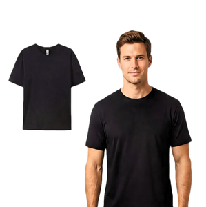 T-shirt da uomo 100% cotone pesante casual a manica corta girocollo basic <span class=keywords><strong>per</strong></span> uomo all'ingrosso - Product Image 2