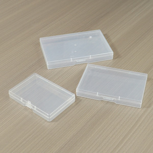 Transparent Rectangular Plastic Storage <b>Box</b> <b>Small</b> Desktop Organizer For Hardware Parts And Cards Dustproof Packaging Case - Product Image 1
