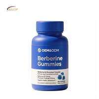 Permen Kunyah Berberine HCL 1000mg Khusus Pendukung Metabolisme Kunyit Milk Thistle Label Pribadi Produsen OEM Kebugaran Grosir