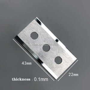 Hoja de máquina de acero al carbono de doble filo <span class=keywords><strong>LEVIS</strong></span> para cortar láminas envolventes de construcción, tres orificios de fábrica de ventas directas, origen de China - Product Image 3