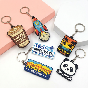 OEM ODM Custom 2d Soft Pvc Keychain <b>Key</b> <b>Chain</b> Logo Soft Rubber Keychains Silicone Keyring Rubber Customized Pvc <b>Key</b> <b>Chain</b> - Product Image 2