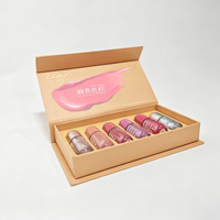 Boîte en papier de luxe de haute qualité, étanche, personnalisée avec logo magnétique, pour emballage d'huile à ongles recyclée, avec poignée et impression en relief