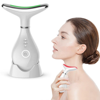 Masseur facial vibrant à micro-courant rechargeable pour le cou, appareil de lifting électrique pour le visage et le cou, soin de la peau