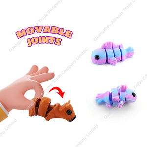 Mới lạ dễ thương linh hoạt khớp nối thần tài Đồ chơi túi vật nuôi chó khủng long 3D in mini đồ chơi động vật quà tặng cho trẻ em - Product Image 4