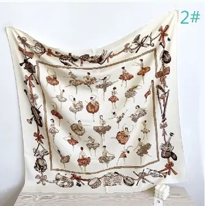 Vente en gros 2024 Offre Spéciale 90*90 cm foulard en soie sergé conception personnalisée imprimé foulards en satin pour femmes foulard élégant