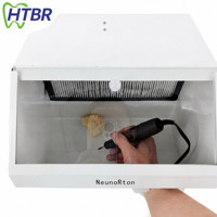 Collecteur de poussière à double aspiration pour laboratoire dentaire, extracteur silencieux 100W, boîte anti-poussière dentaire