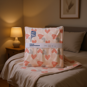 Manta Ligera Love Vianney con Diseño de Corazones, Ropa de Cama de Felpa para Todas las Temporadas, Rectangular - Product Image 2